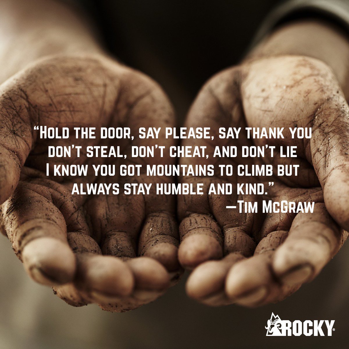 RockyGear's tweet photo. Stay #HumbleAndKind #RockyBoots https://t.co/ViO1bJF9ce