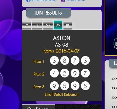 kode_mimpi's tweet photo. #Togel #Kodemimpi #Bandartogel #BandarOnline https://t.co/7JYY6RB2Tc
RESULT ASTON 7 APRIL. PROMO 10% DEPO PERTAMA https://t.co/WGVrcbfzGI