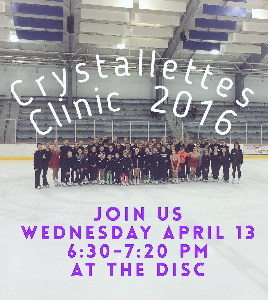 Our first clinic was a success!! Come out and join us next week before tryouts, we'd love to have you ⛸❤️