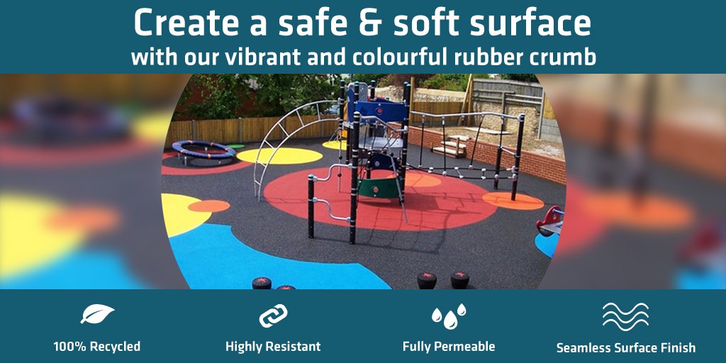 iresin2014's tweet photo. Safe surfaces for the little ones. https://t.co/KMd09PCejR #playarea #safeplay #playground #rubbercrumb https://t.co/eUdTeUxnDf