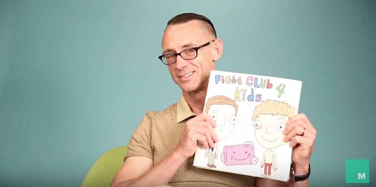 chuckpalahniuk's tweet image. Fight Club 4 Kids, the video I made with @MashableHQ, is up for a Webby! Cast your vote here pv.webbyawards.com/2016/online-fi…