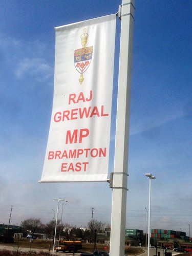 PostplusBCInc's tweet photo. Some Banners and Signs we did for our local MP in Brampton East -@RajLiberal https://t.co/SsPfjAFarP