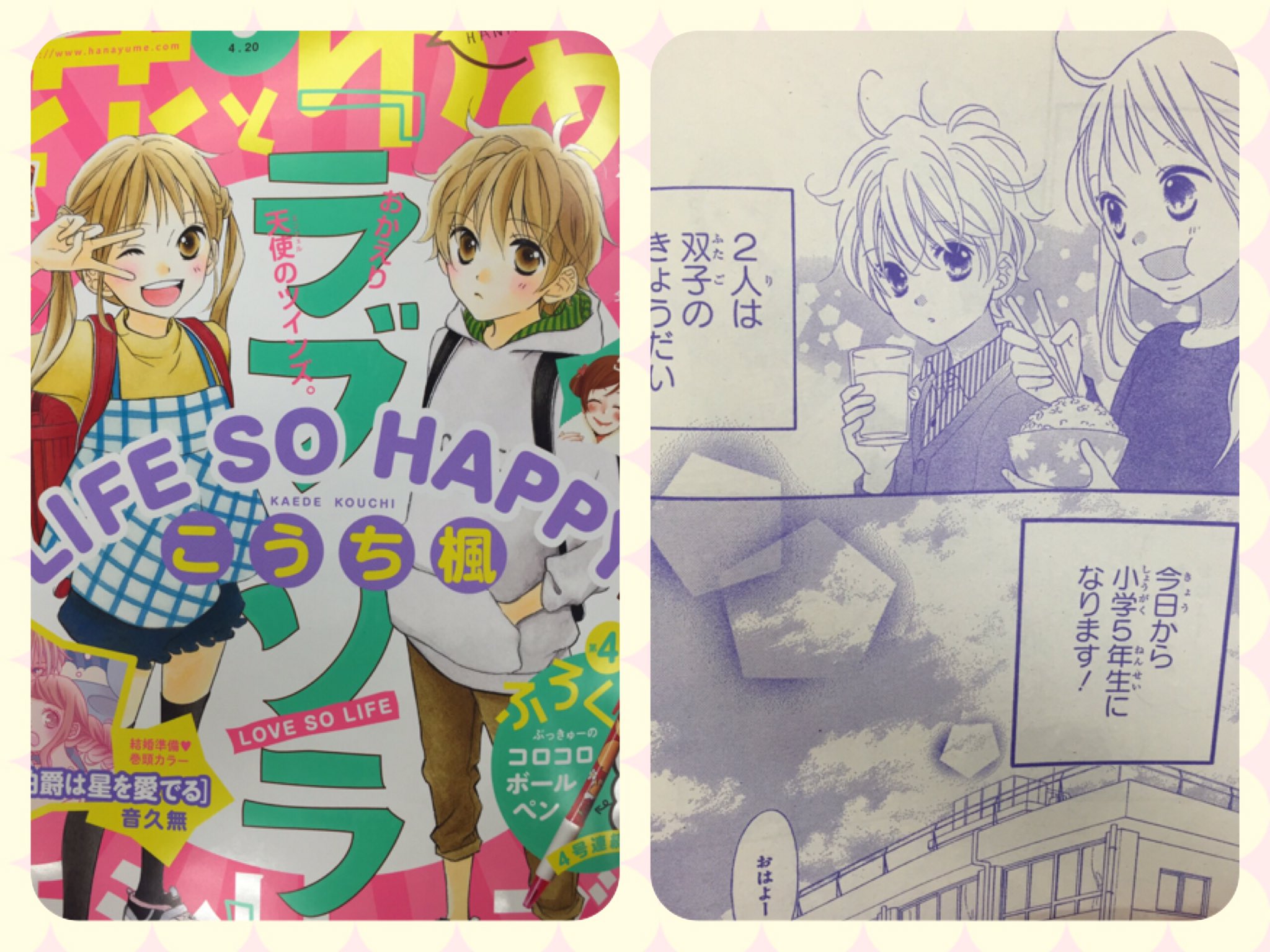 花とゆめ編集部 3号発売中 昨年大変惜しまれつつ最終回を迎えたlove So Life 発売中の花とゆめ9号に続編掲載です しかも小学5年生になった茜ちゃん葵くんのお話 みな様に2歳の頃から見てもらった双子が10歳 感慨深い 前後編なので10号もゼヒ