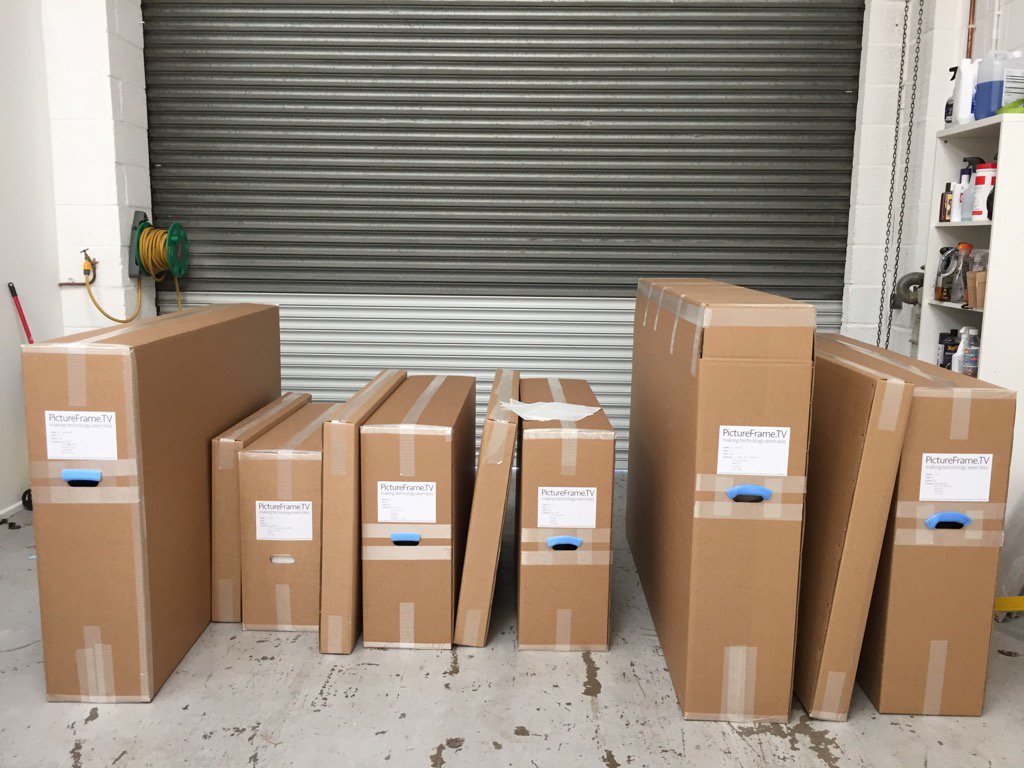 PictureFrameTV's tweet photo. Here are a few #MirrorTVs ready to head to their new homes in the North West and Scotland. https://t.co/Ttu67wCscH