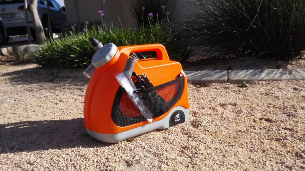 Perfect travel companion for @joBerg2c_journo! Come see our washers on display this Saturday <a href="/MeloVeloCycle/">Mellow Velo Cycles</a>!