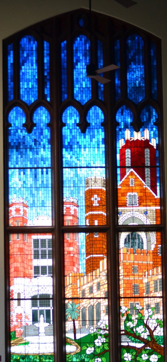 FloridaState's tweet photo. #TheMoreYouNole: The Werkmeister Window in Dodd Hall has 10,000 pieces &amp; took over 10 yrs to complete. https://t.co/sPwC5Gr4GY