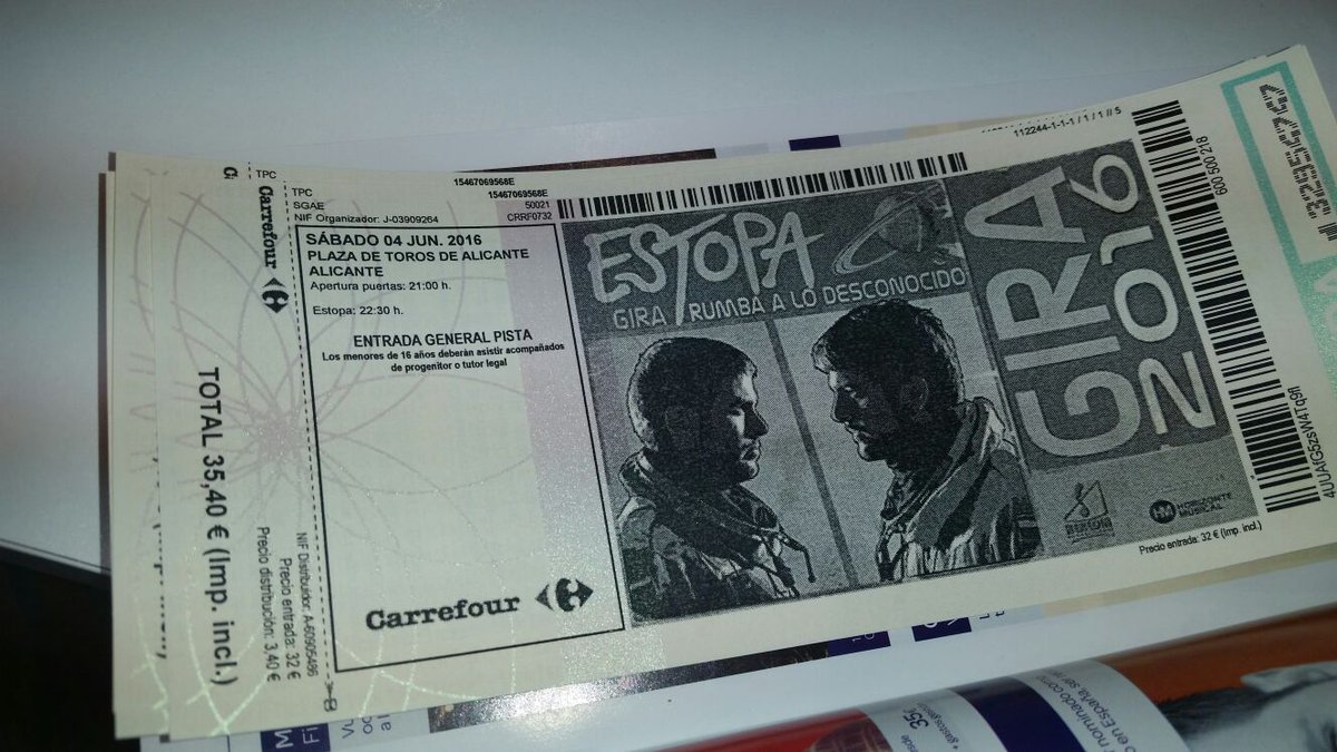 mega__7's tweet photo. "Te veo con los ojos cerrados, te sueño con los ojos abiertos" nos vemos en junio @estopaoficial https://t.co/BHCZOvXGXm