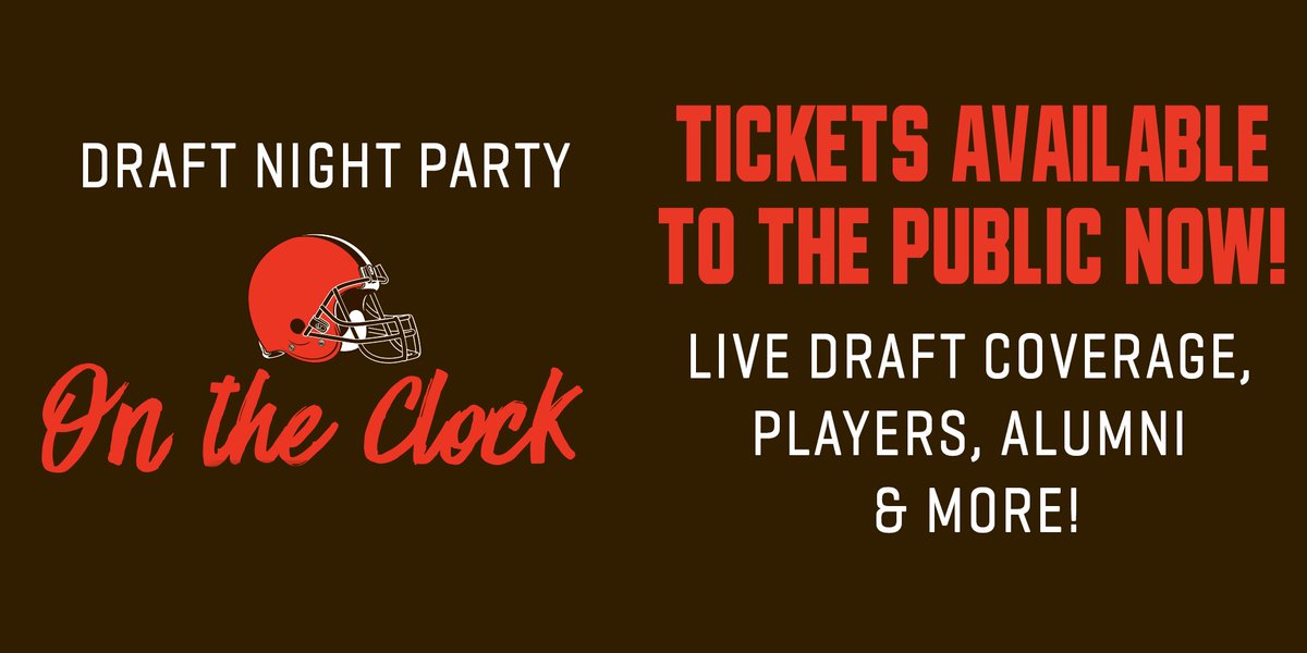 Rally with the #DawgPound when we're on the clock!

FREE Draft Night 🎟s are available now👉 brow.nz/1qtp8B7