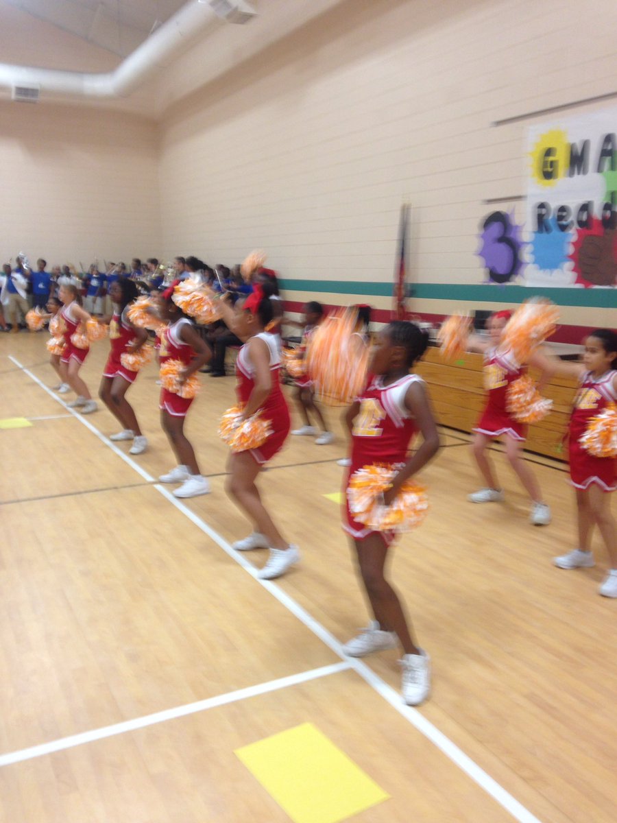bduke_jme's tweet photo. JME PBIS Pep Rally!!!! #lovethatBIband! @JosephMartinLC @Supt_LCSS https://t.co/gVyhSm3gOc