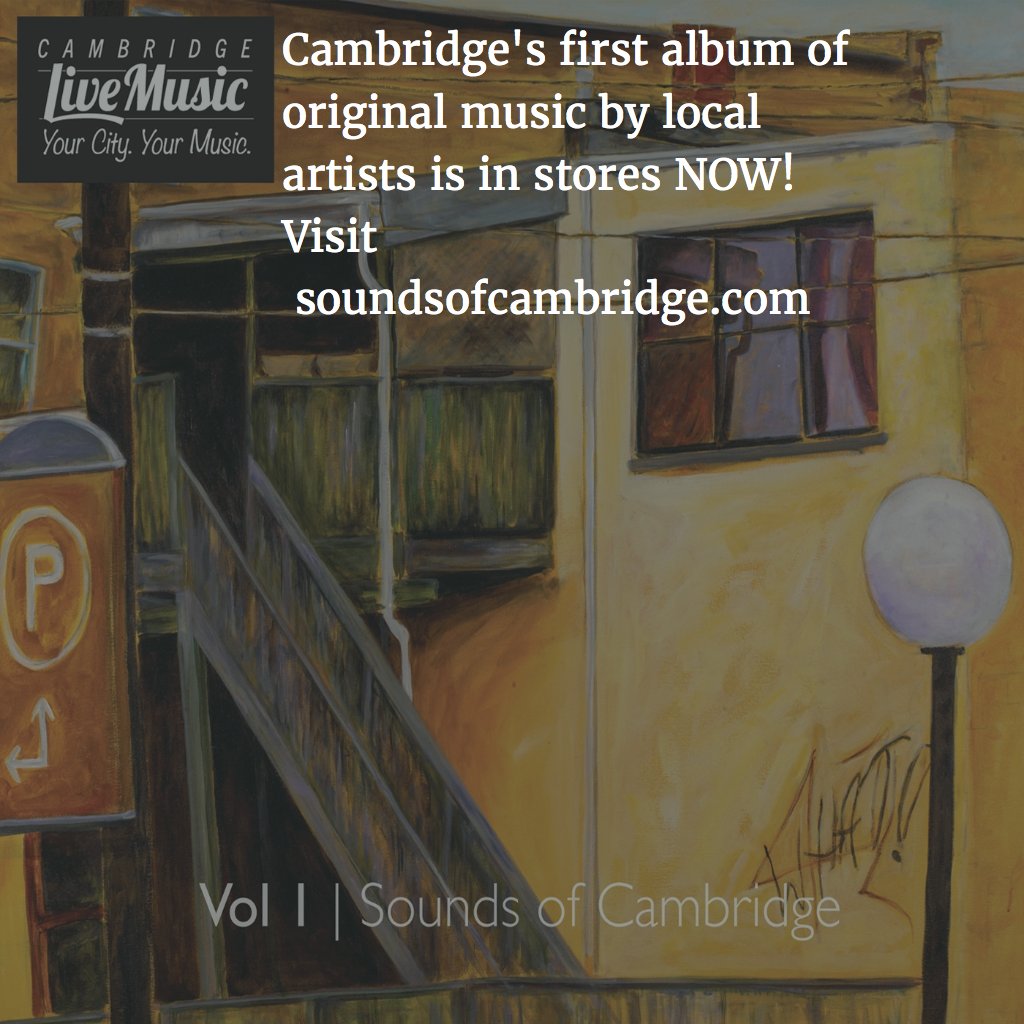 CbridgeMusic's tweet photo. Visit the merch table during Sunday's #UnbelievablyUnPlugged! & snag a copy of #SoundsofCambridge or a #CLM t-shirt! https://t.co/0jg8fsC3yg