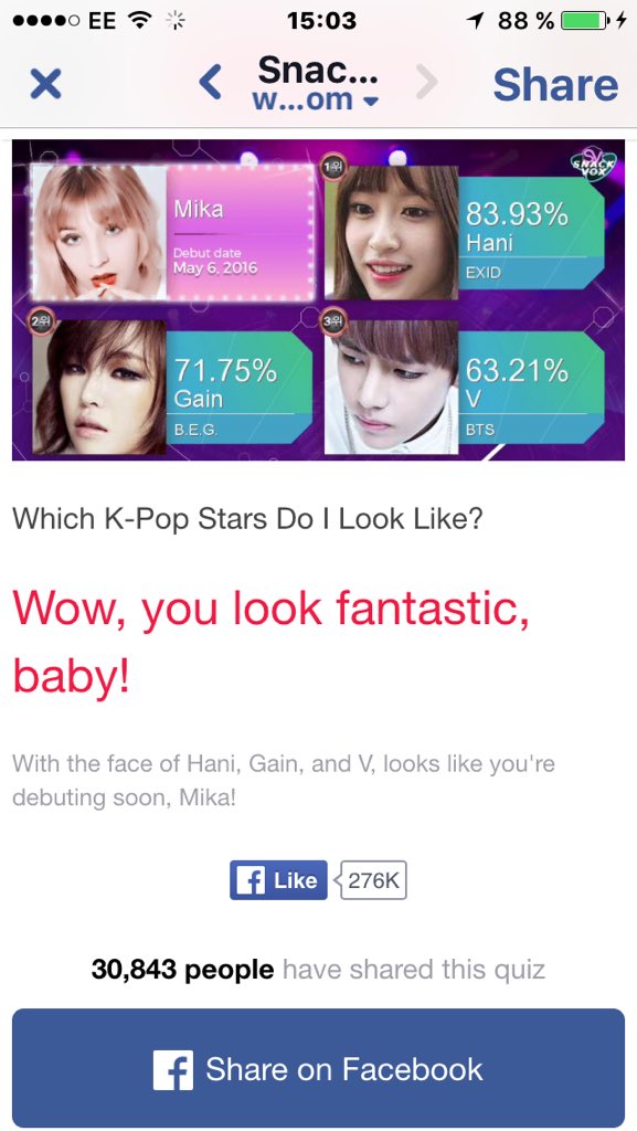 mikaaing's tweet photo. Ok i heard from some ppl i do look like hani somehow but urgh:)) v?! Hahaha #kpoplook https://t.co/utj4obujJa