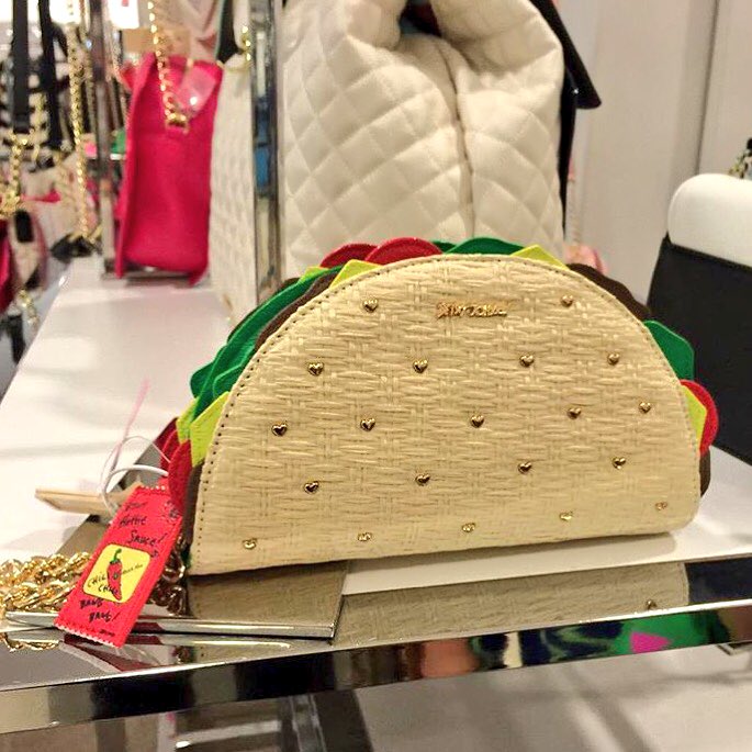 betsey johnson taco purse