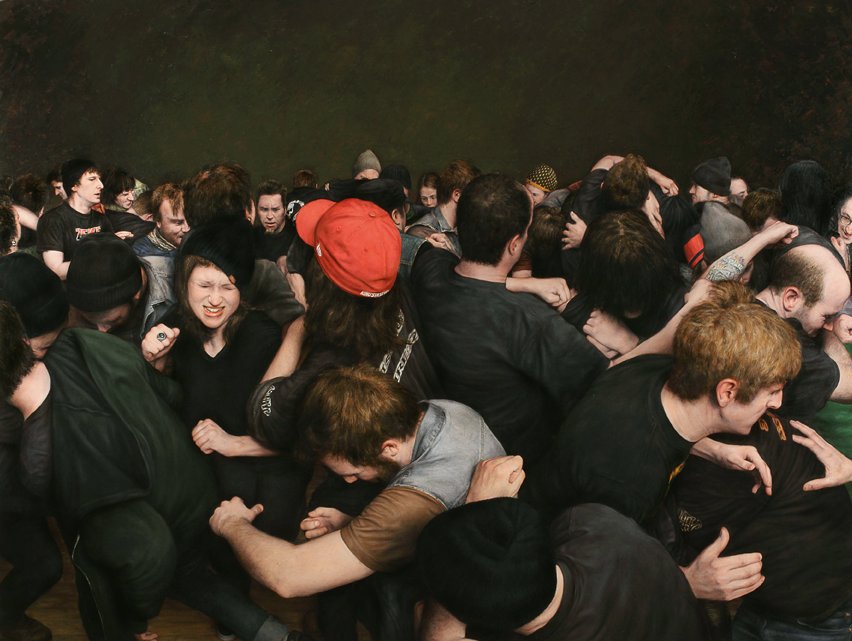 PICDIT's tweet image. Mosh pit paintings by Dan Witz.

→ bit.ly/1MUYScC