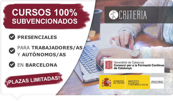 Criteria_RRHH's tweet photo. Nuevos #cursos 100% subvencionados para personas en activo en #Barcelona. Infórmate: https://t.co/N8iOkXN2dn https://t.co/5NVgOJcCJa