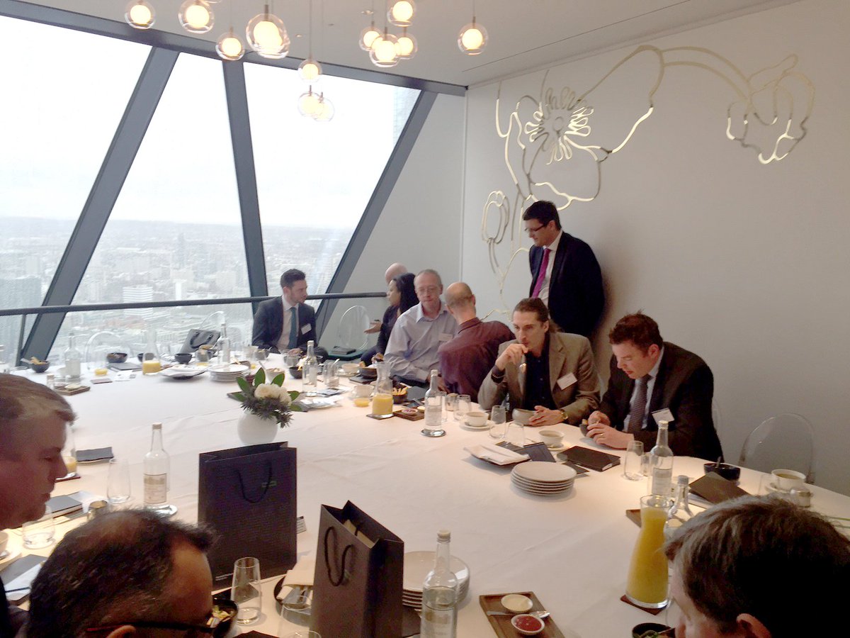 Insight_UK's tweet photo. A busy working lunch at The #HPE and #Insight #flexcap event at The Gherkin https://t.co/DsVzpaPKt4