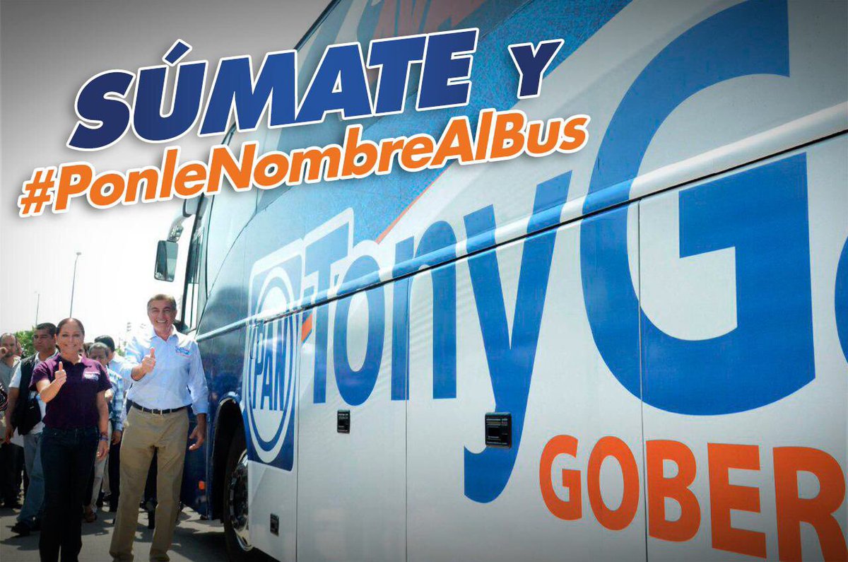 TonyGali's tweet photo. ¡Ayúdame a ponerle nombre al autobús de mi campaña! ¡súmate y sube tu propuesta con el Hashtag 👉#PonleNombreAlBus! https://t.co/ImPFb3ub6H