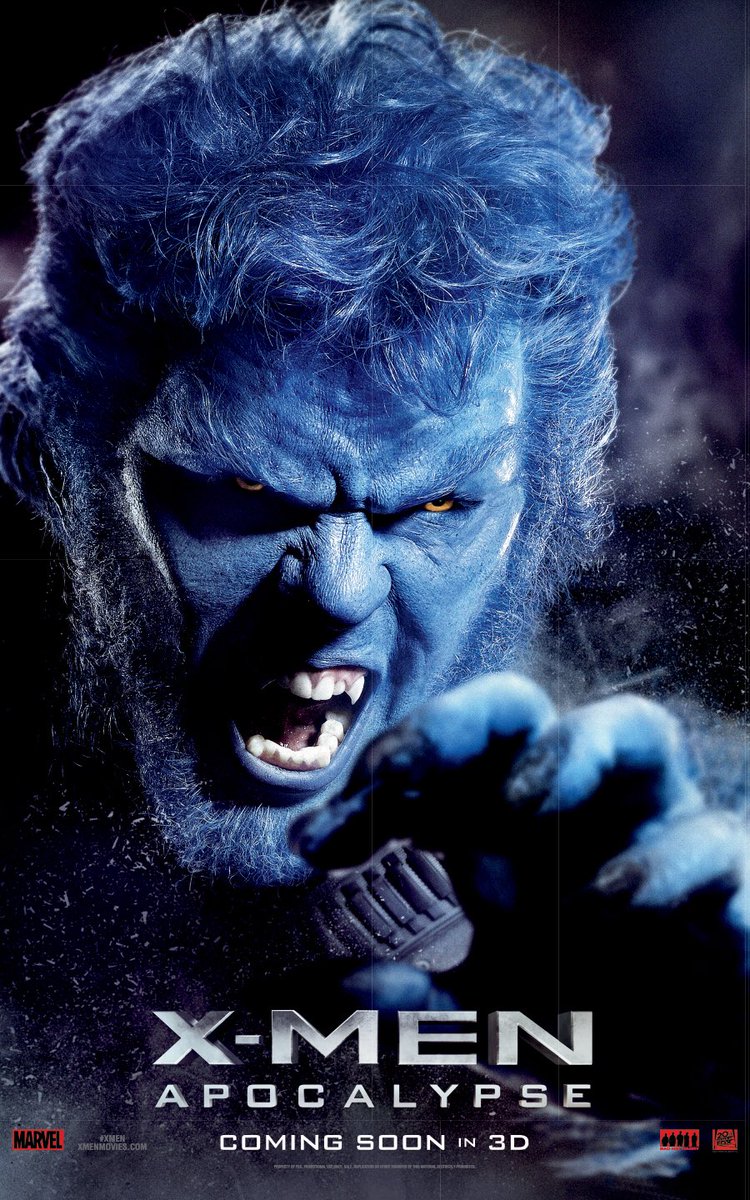 NicholasHoult's tweet photo. Beast is back!!! #Xmen #Apocalypse #BeastMode https://t.co/UMnai4muKI