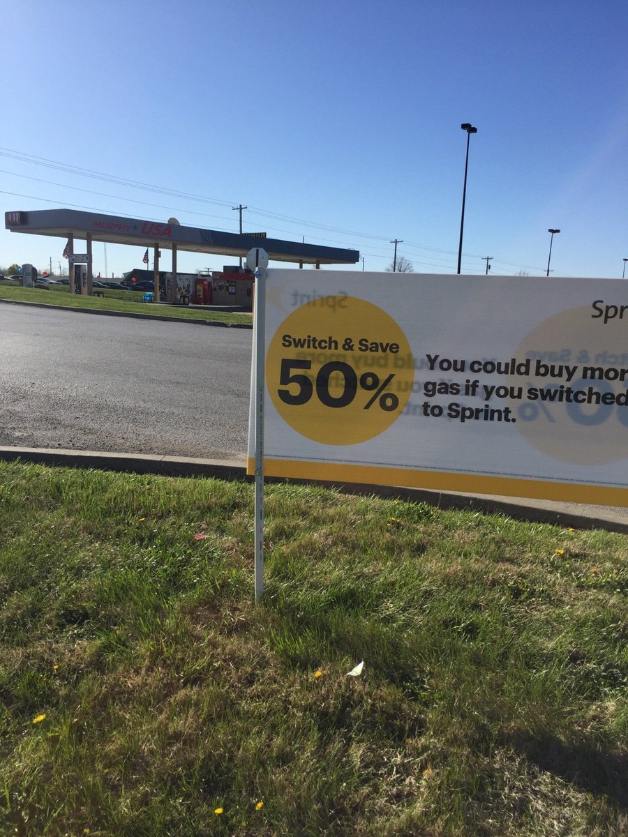 Rdsandersiii's tweet photo. Harrisonville, MO residents will see the extra they can buy with their savings of switching to Sprint! @PlainsRD https://t.co/9RS0o5FSuV