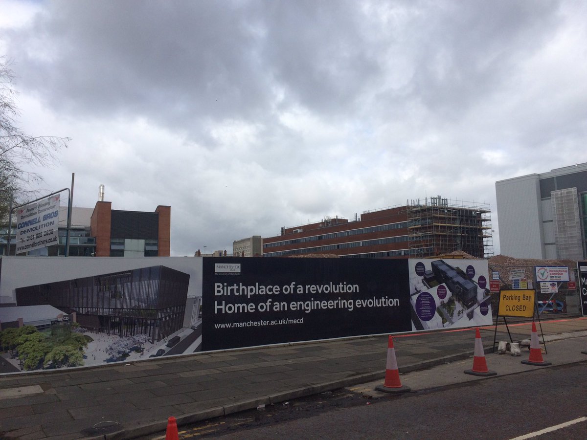 HackettPatrick's tweet image. Great improvement @uom_mecd with our new hoardings