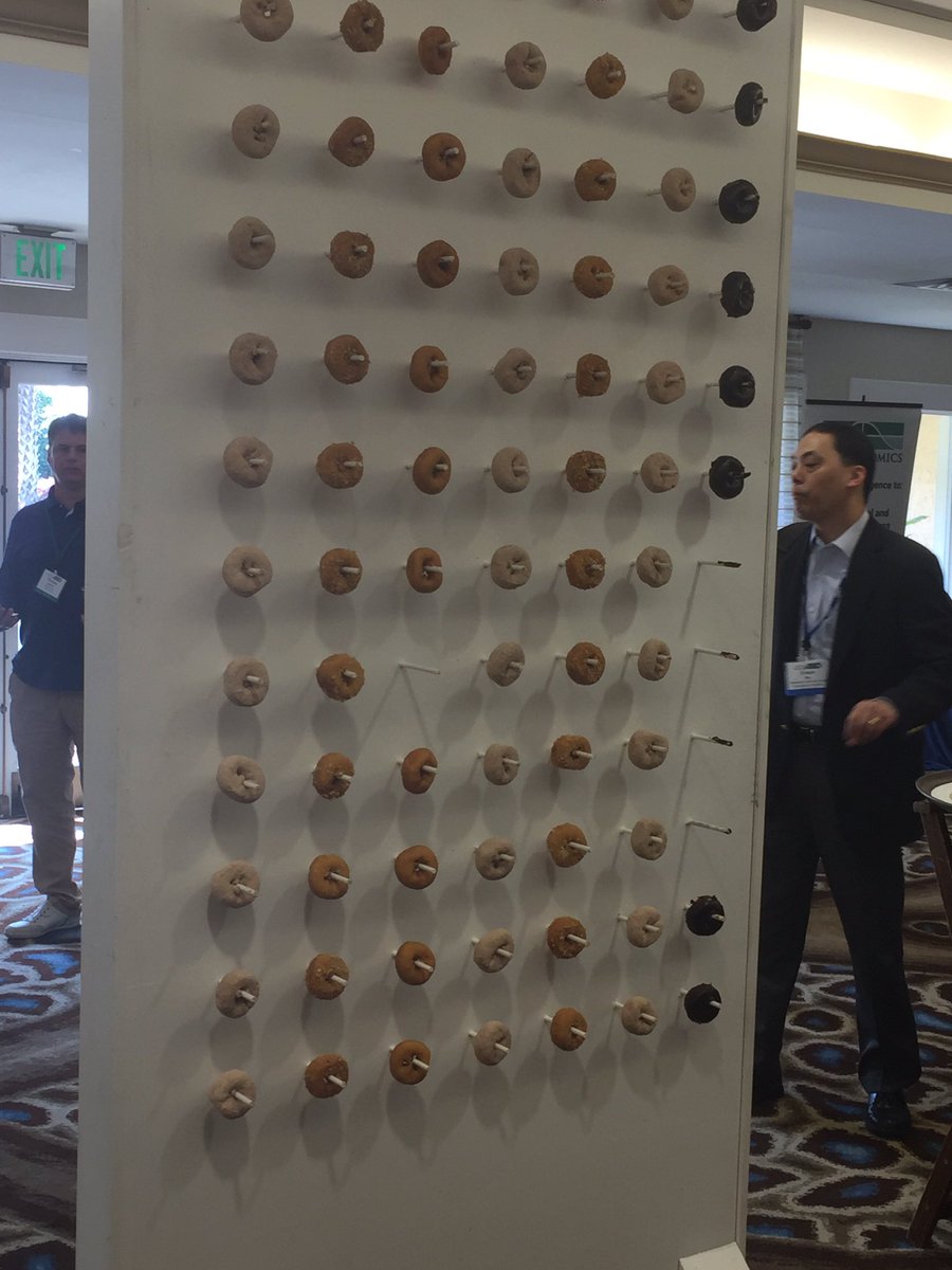 R_Slaugh's tweet image. This is a first for me at a meeting #donutsonawall #AHTDspring