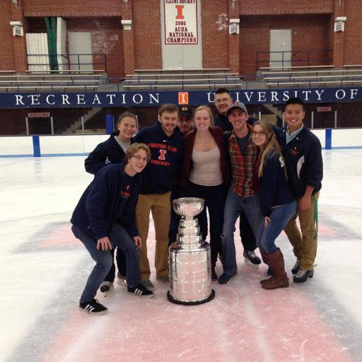 #TBT to last Oct when we hosted Lord Stanley! <a href="/NHLBlackhawks/">Chicago Blackhawks</a> #WhatsYourGoal host the cup at UI Ice Arena next Fall!