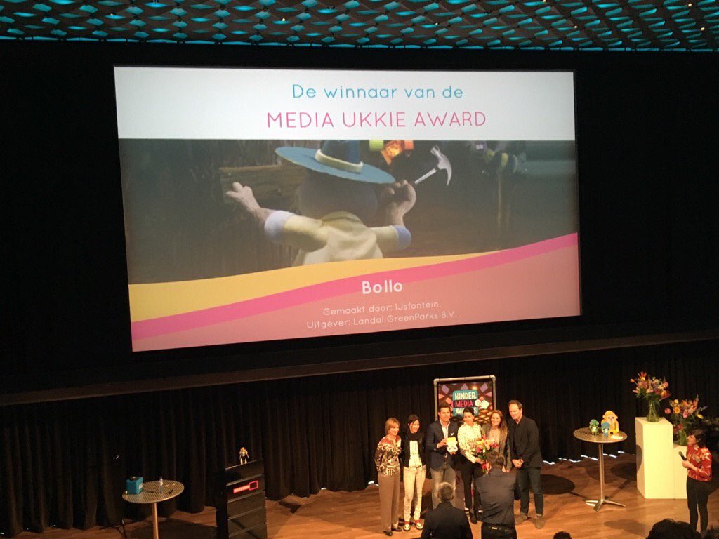 Yes!!! De award voor beste Kinder app gewonnen 2015!!! #landal #bollo