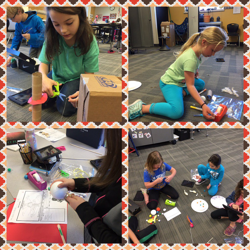 EpicElementary's tweet photo. Toy engineers in action! Creating toys from our force and motion learning. #steam #lpsepic @EPiC2ndGrade https://t.co/pSBcrze8Fu