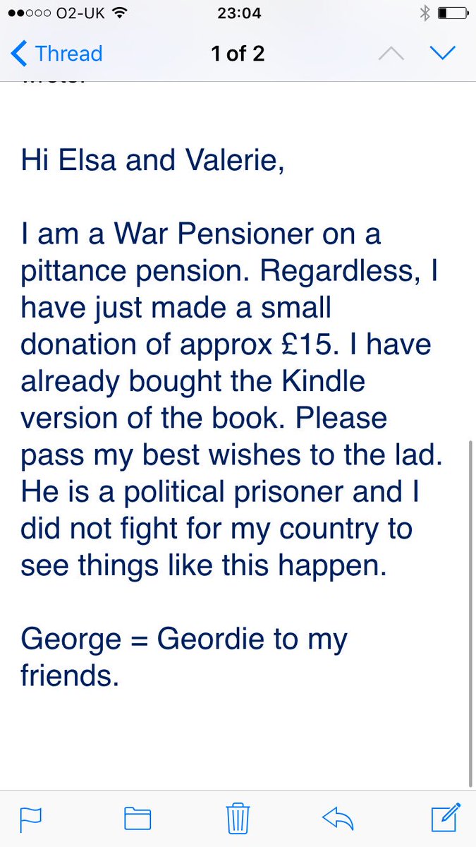 It's a great feeling to realise the support I have &amp; how much people care. Donations are flying in 🇬🇧✌🏻️