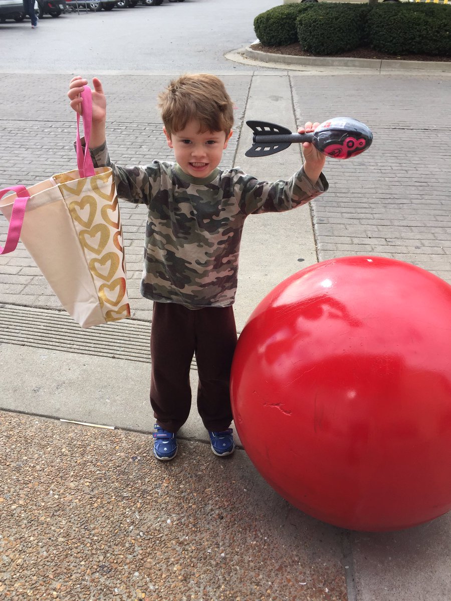 shelleydk's tweet photo. How can one sweet boy make me so exhausted and it's only 9:30 am??? #love #christopherjared He bought me a present! https://t.co/7GUdSGcykU