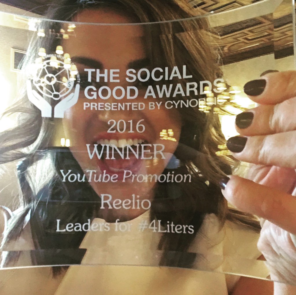 AvaDoesGood's tweet photo. THANK YOU @CynopsisMedia for the #socialgoodawards !! So honored to be a finalist and WINNER ❤️ #reeliocares https://t.co/DqarXwt3vQ