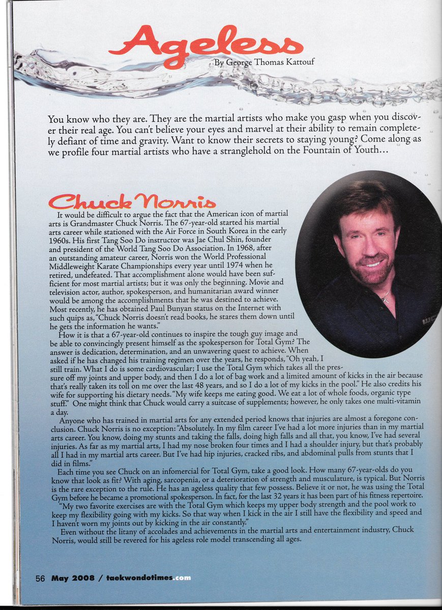 EyesoftheRoshi's tweet photo. #MasterAdam #ChuckNorris in @TaekwondoTimes, #GeorgeKattouf #AgelessTimeless @LightAgeFilms https://t.co/mlXEb94HMA https://t.co/8vDFLztlqh