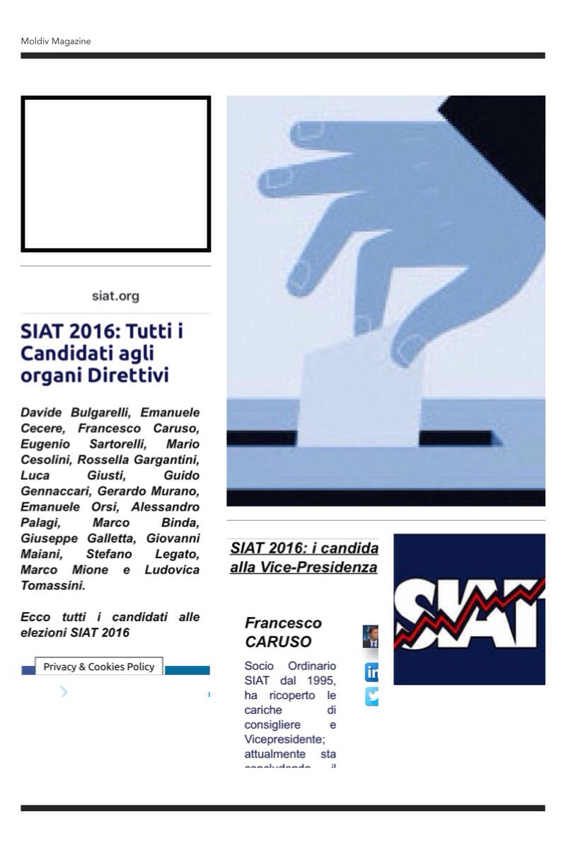 Cicli_e_Mercati's tweet photo. Presidenziali #SIAT2016 #9aprile #FRANCESCOCARUSO #DAVIDEBULGARELLI https://t.co/mxowQ3tAGN