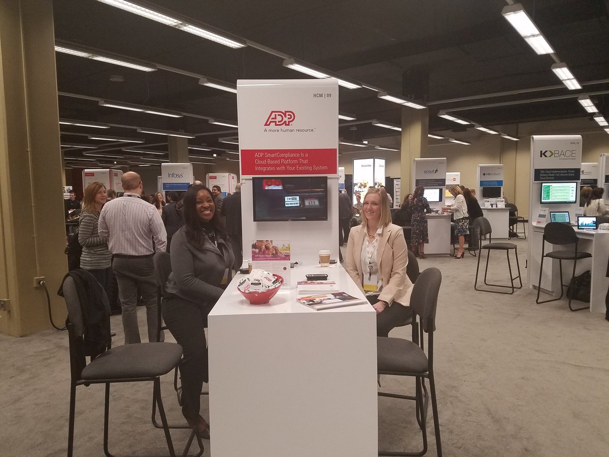 BeckaT_DMA's tweet photo. Last day at #HCMWorld. Come visit @ADP at booth #9 https://t.co/gpNQgiZwKJ