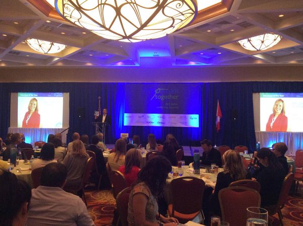 amasummit's tweet photo. 2015 Volunteer of the Year @favoriteame reminded us to  celebrate ourselves. Hear from our 2016 VOY at Summit! #TBT https://t.co/lwADisgous