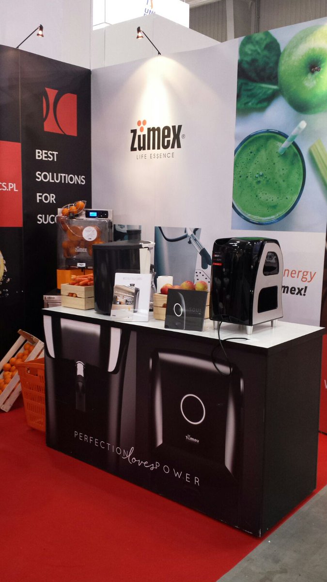 zumexgroup's tweet photo. Our distributor in #Poland #BestCoffeeSystems, is in #EuroGastro presenting our #juice extraction equipment! #Zumex https://t.co/R0Pmct7MhW
