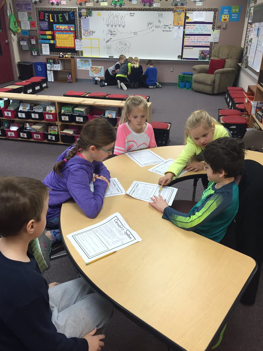 KaraJPaulson's tweet image. #collaboration in small groups to come up w/a #presentation about a specific #bodysystem 📖📝 #4Cs #johnstonlearns