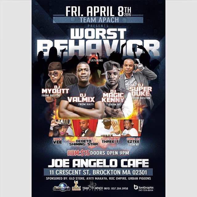 dozokapab's tweet photo. @Aptjay @djvalmix @djmagickenny @vee4sure Tomorrow night #inBOSTON Bawww #Promotervillela Younn dii LOTT https://t.co/Roko9Eq5wP