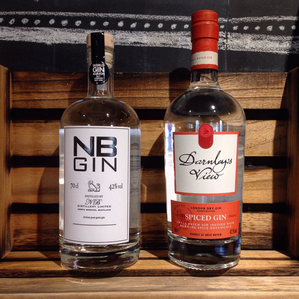 New additions to the gin wall arrived today! <a href="/NB_Gin/">RickyGinNB</a> &amp; <a href="/DarnleysViewGin/">Darnleys View Gin</a>