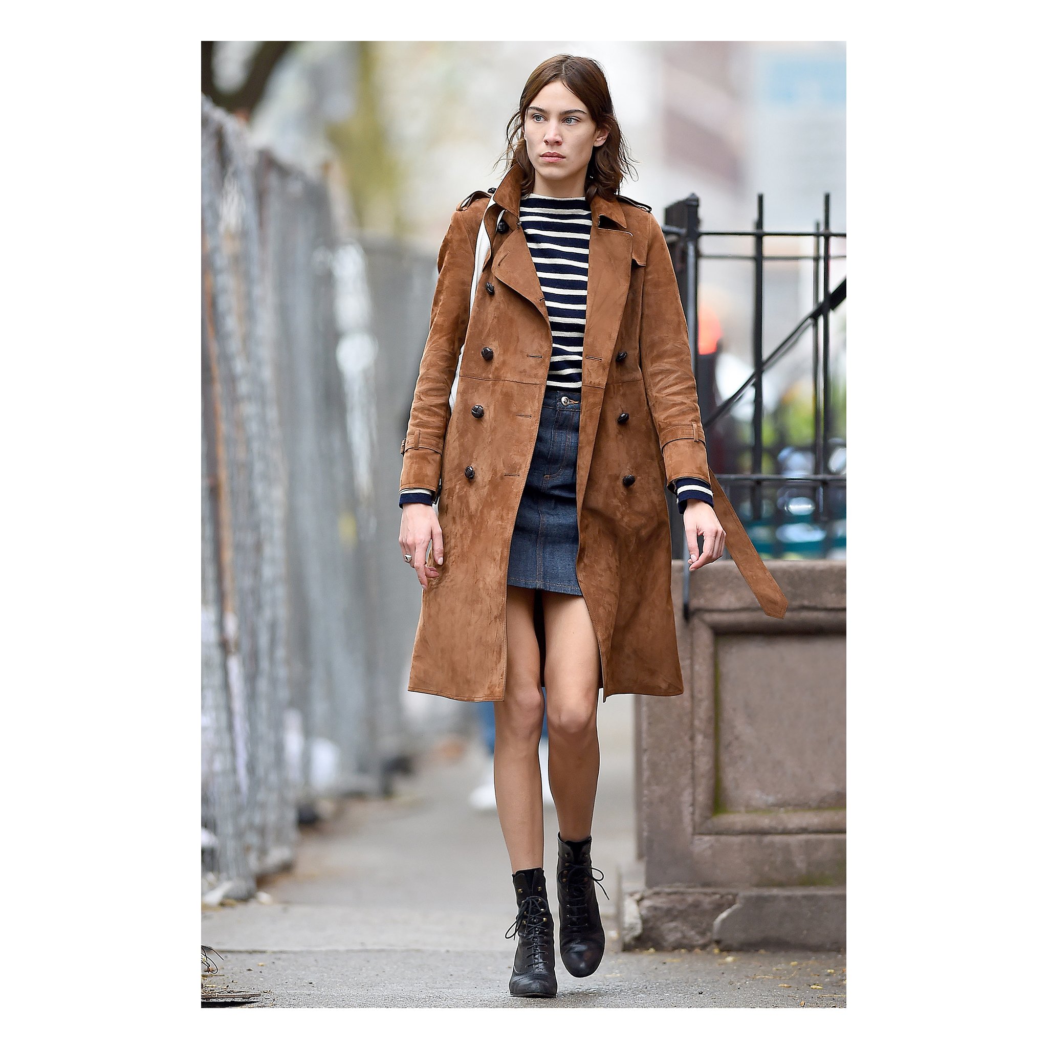 Gucci hotsell suede coat