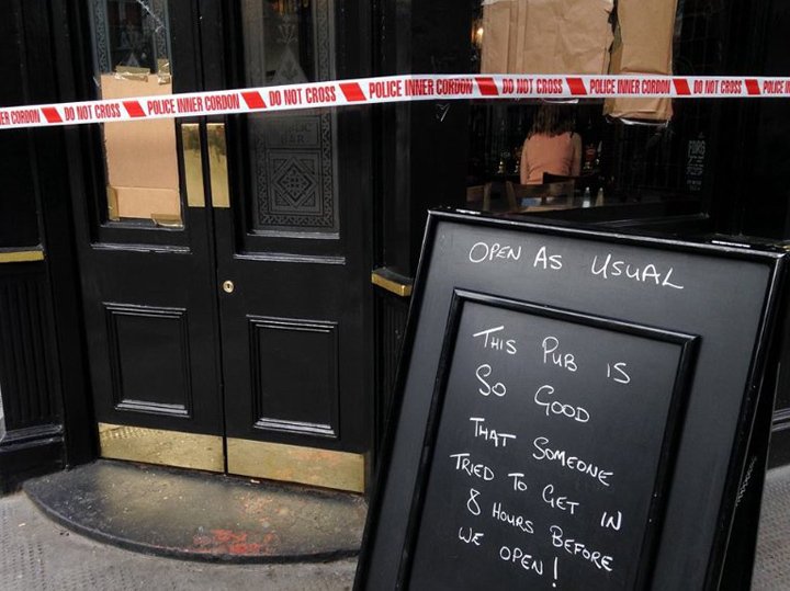 An east London pub has turned a break-in into a clever marketing opportunity oak.ctx.ly/r/4i3eo