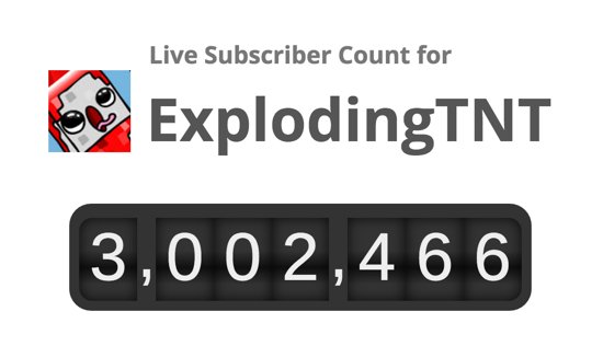 ExplodingTNT's tweet image. 3 MILLIOOON!! Woke up to see this, thank you soo much &amp;lt;3