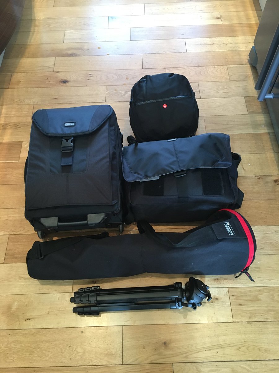 NicholasGarnett's tweet photo. Ahead of #mojocon: My broadcast kit for live/recording radio & TV. Not shown - great big bag of cables. #notmojo https://t.co/v3H9KM4gk3