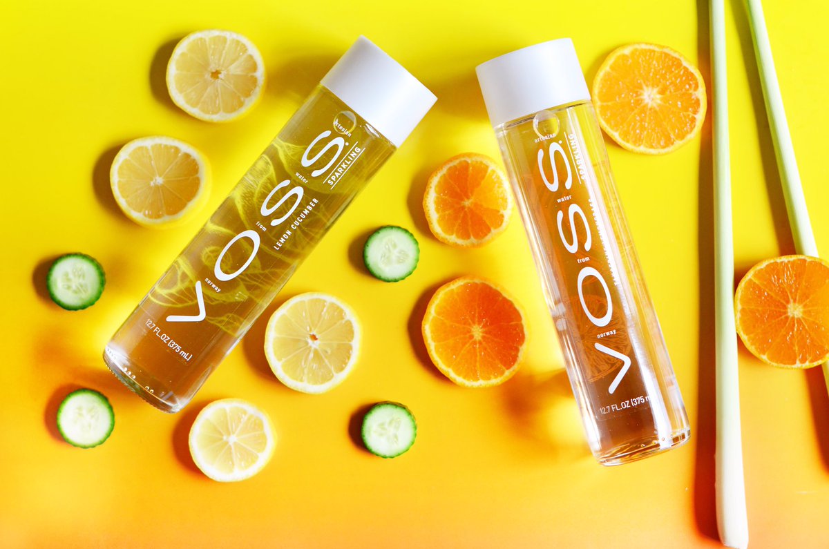 vosswater's tweet photo. #ICYMI: We recently added two flavored sparkling waters! https://t.co/S21bbASkms #LemonCucumber #TangerineLemongrass https://t.co/mTdA5n21SS