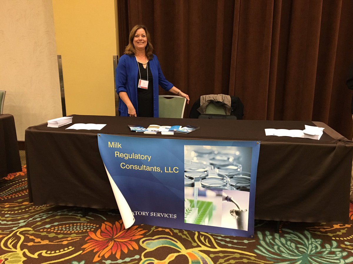 MMFEHA's tweet photo. Milk Regulatory Consultants are here. FYI- they offer a course for FSMA requirements!!  (PCQI) Ask Vicky! #MMFEHA16 https://t.co/CsWLny7WYs