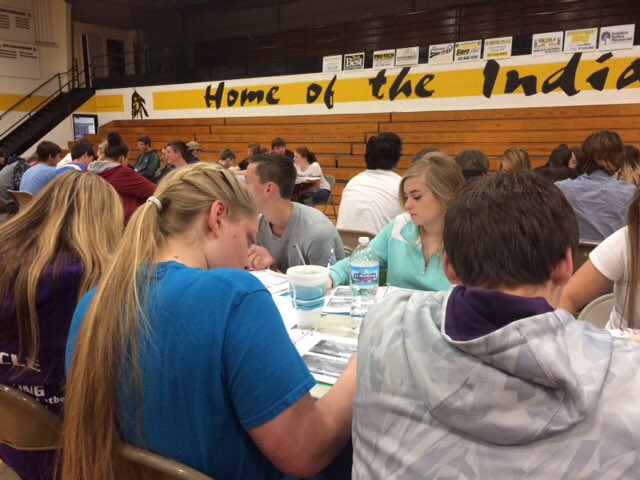 HermitageSchool's tweet photo. HS students are attending the annual @ACT workshop at Osceola today; learning helpful test-taking tips! #ACTgold https://t.co/8RPXmmu6Iu
