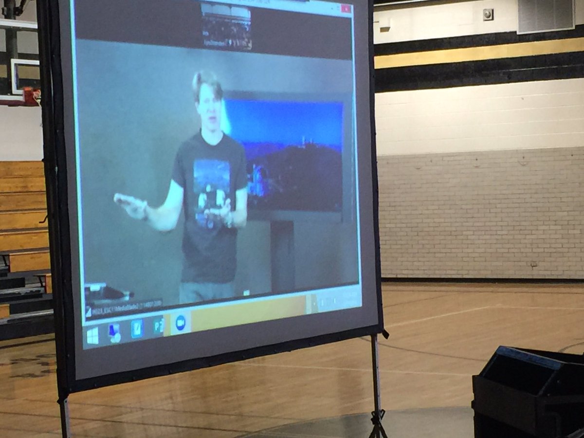 8th graders get an interactive lesson with McDonald Observatory #rangersleadtheway #sciencerocks