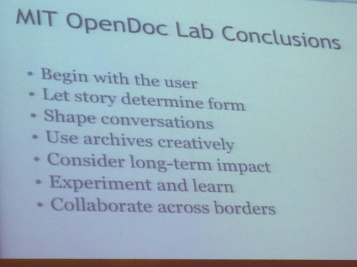 stefanolabate's tweet image. MIT #opendocs conclusions #ifj16 @collabdocs