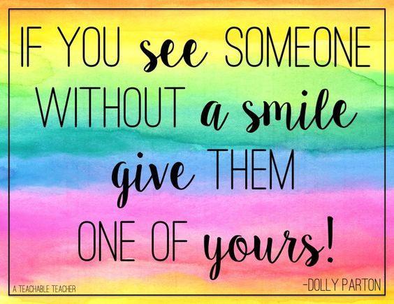 KimberlyEHart's tweet photo. Love this quote by @DollyParton! Sometimes a simple smile can really brighten someone's day. https://t.co/cJxgVF820c