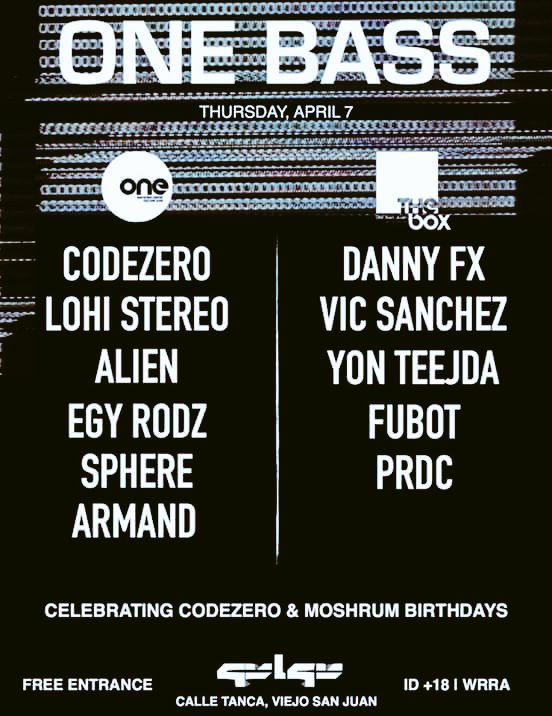pjosephpr's tweet photo. Esta Noche at @OneBarPR #ONEBASS
Entrada Totalmente Gratiss #PResDnB #puertorico https://t.co/tL55GMMrTL