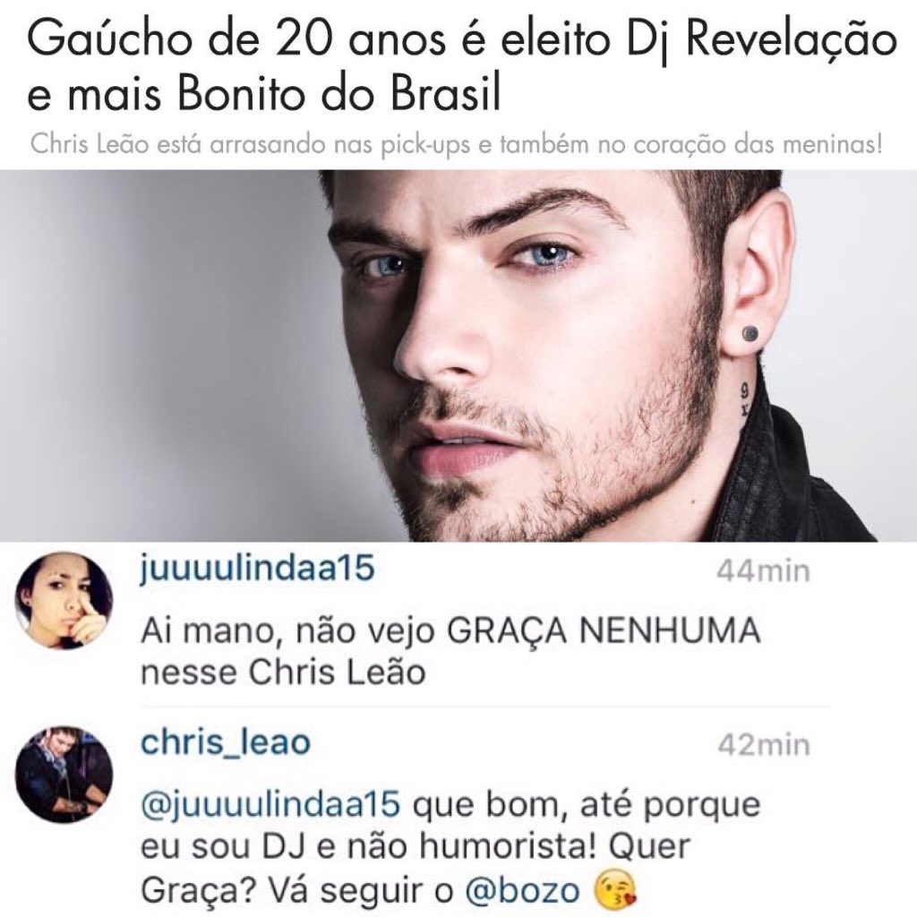 chrisleao's tweet photo. quem fala o que quer, ouve o que não quer! 😁🖕🏻 https://t.co/HytZEanutz